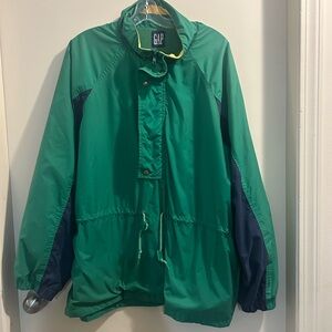 GAP Green and Yellow Windbreaker